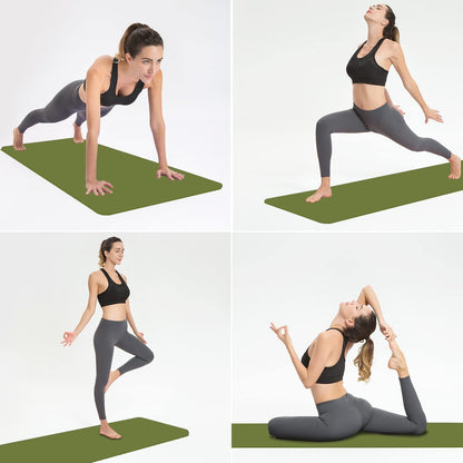 Hatha Yoga TPE Yoga Mat 72"x 27"x1/3" Non-slip Exercise Mat