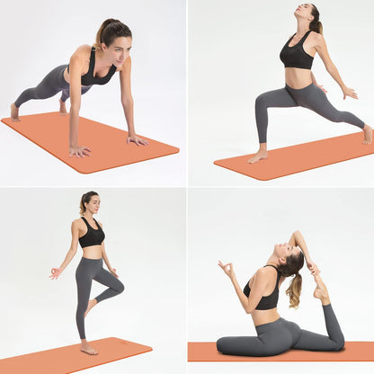 Hatha Yoga TPE Yoga Mat 72"x 27"x1/3" Non-slip Exercise Mat