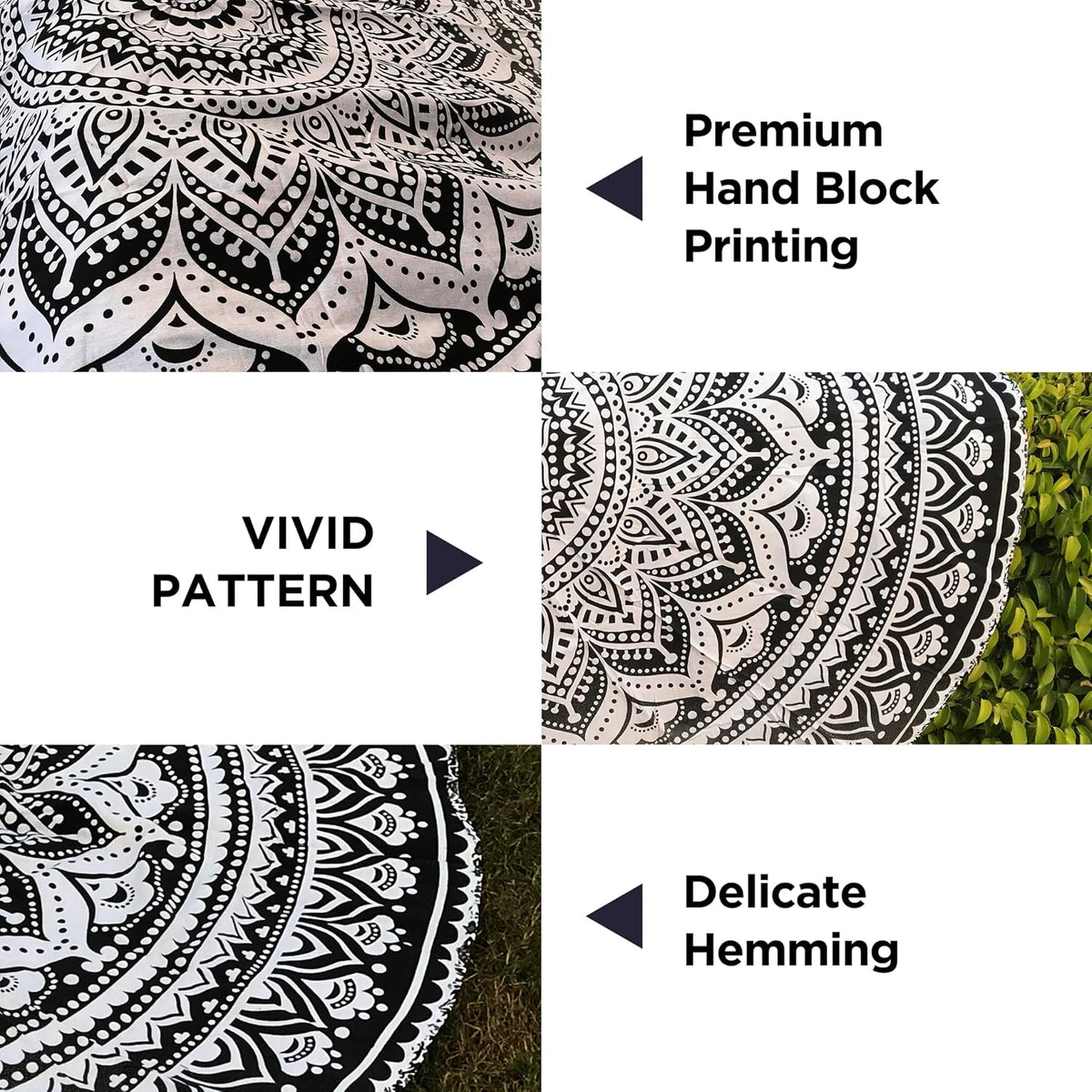 Large Green Ombre Mandala Tapestry Wall Hanging,Indian Cotton Beach Throw Blanket Hippie Queen Boho Décor,Meditation Yoga Mat Rugs,82x92 Inches