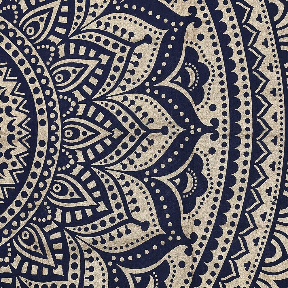 Large Green Ombre Mandala Tapestry Wall Hanging,Indian Cotton Beach Throw Blanket Hippie Queen Boho Décor,Meditation Yoga Mat Rugs,82x92 Inches