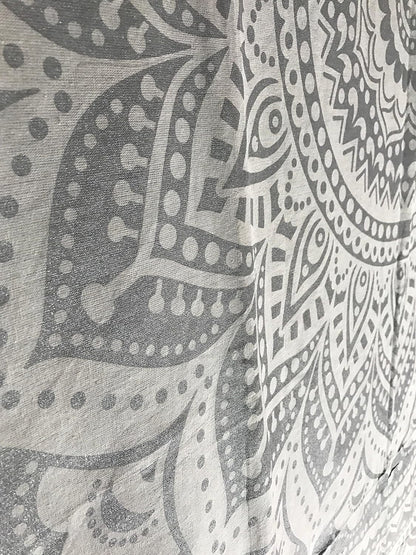 Large Green Ombre Mandala Tapestry Wall Hanging,Indian Cotton Beach Throw Blanket Hippie Queen Boho Décor,Meditation Yoga Mat Rugs,82x92 Inches