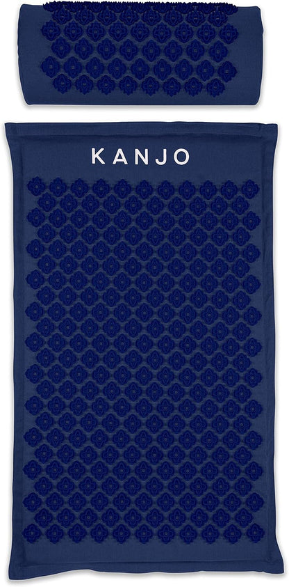 Acupressure Mat and Pillow Set for Back Pain Relief & Neck Pain Relief, with Pressure Points for Muscle Pain Relief with Travel Bag - Amethyst