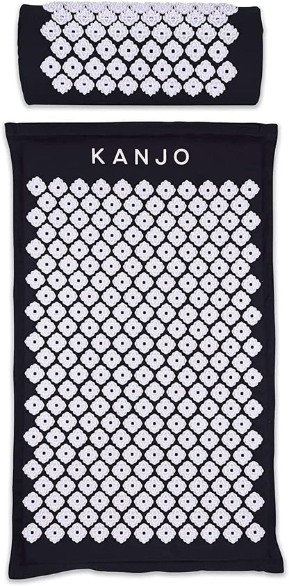 Acupressure Mat and Pillow Set for Back Pain Relief & Neck Pain Relief, with Pressure Points for Muscle Pain Relief with Travel Bag - Amethyst