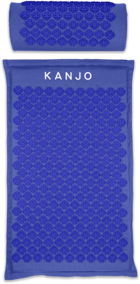 Acupressure Mat and Pillow Set for Back Pain Relief & Neck Pain Relief, with Pressure Points for Muscle Pain Relief with Travel Bag - Amethyst
