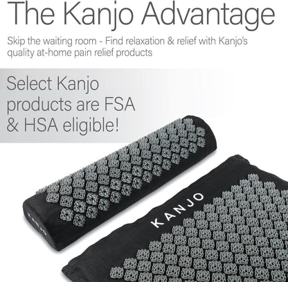 Acupressure Mat and Pillow Set for Back Pain Relief & Neck Pain Relief, with Pressure Points for Muscle Pain Relief with Travel Bag - Amethyst