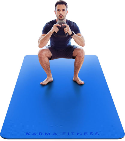 Large Workout Mat - 10mm Extra Thick Exercise Mat & Wide Yoga Mat, 72"x32"