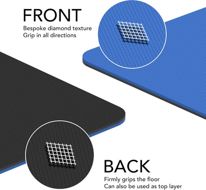 Large Workout Mat - 10mm Extra Thick Exercise Mat & Wide Yoga Mat, 72"x32"