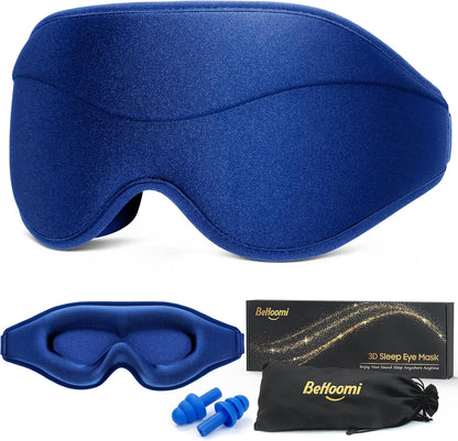 Sleep Mask, Premium Eye Mask for Sleeping, Total Blackout, Super Soft Comfort, Adjustable Fit, Upgraded 3D Ergonomic Designed Sleeping Mask for Home, Office, Travel, Meditation, Yoga, Pink