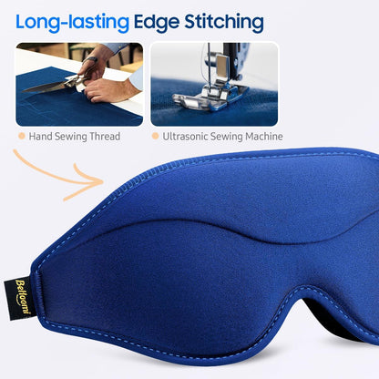Sleep Mask, Premium Eye Mask for Sleeping, Total Blackout, Super Soft Comfort, Adjustable Fit, Upgraded 3D Ergonomic Designed Sleeping Mask for Home, Office, Travel, Meditation, Yoga, Pink