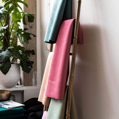 Travel Yoga Mat and Top Layer - Thin, Light, Foldable and Washable
