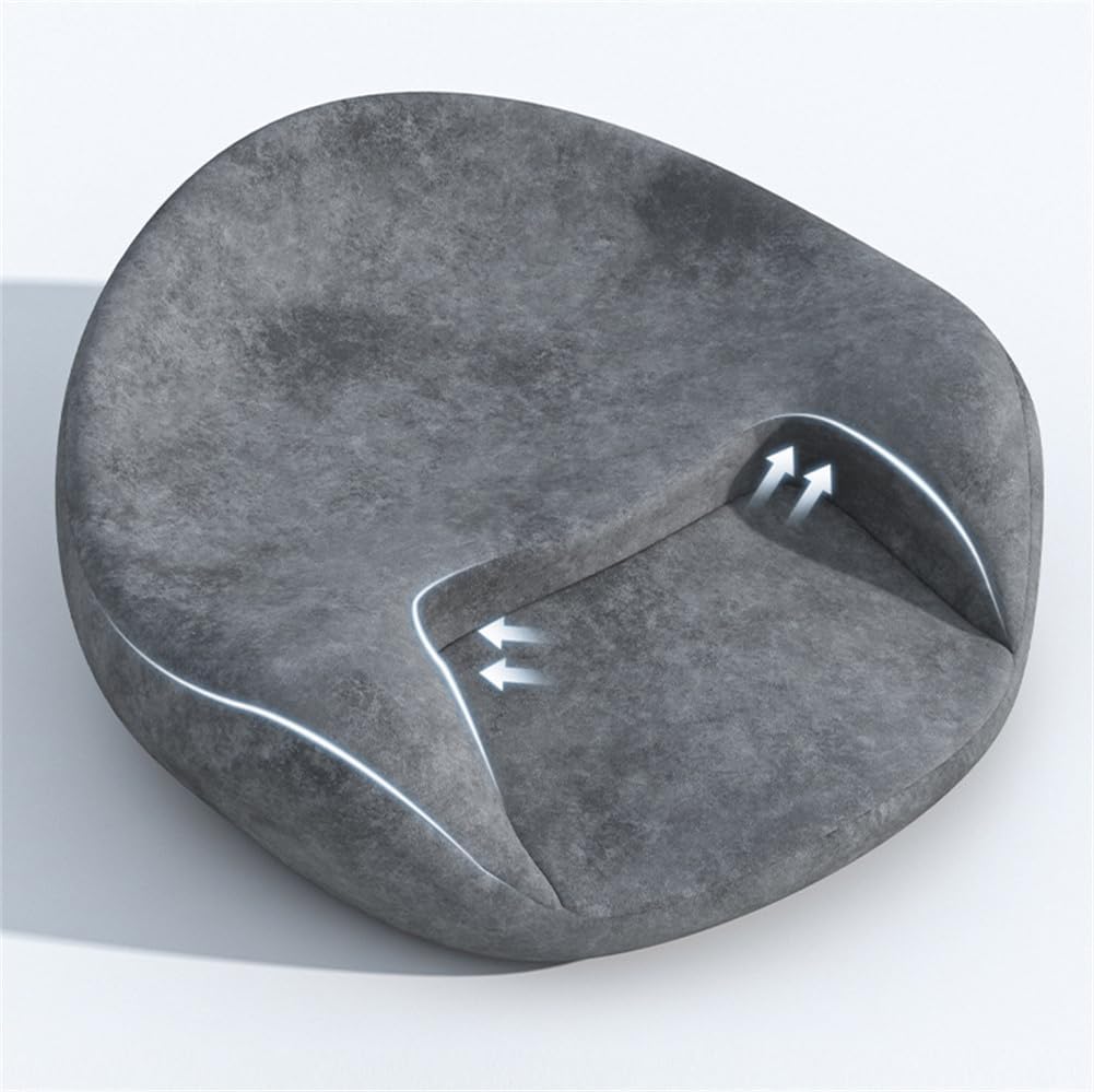 Meditation Cushion Yoga Pillow for Sitting, Meditation Seat with Memory Foam, Ergonomic Design for Comfort, Durable and Non-Collapsing, Ideal for Yoga, Meditation, and Relaxation (Grey)