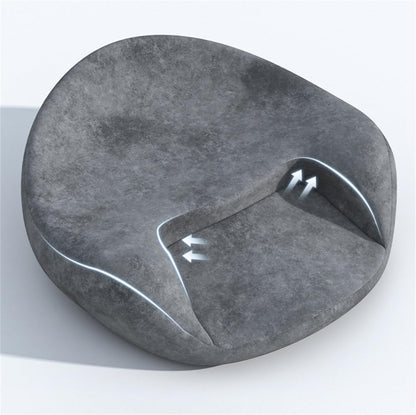 Meditation Cushion Yoga Pillow for Sitting, Meditation Seat with Memory Foam, Ergonomic Design for Comfort, Durable and Non-Collapsing, Ideal for Yoga, Meditation, and Relaxation (Grey)