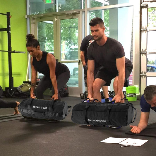 Adjustable Heavy-Duty Sandbag Set for Strength Training & Yoga – Durable Multi-Handle Fitness Equipment – Versatile Full-Body Workout – Includes Unfilled Inner Bag