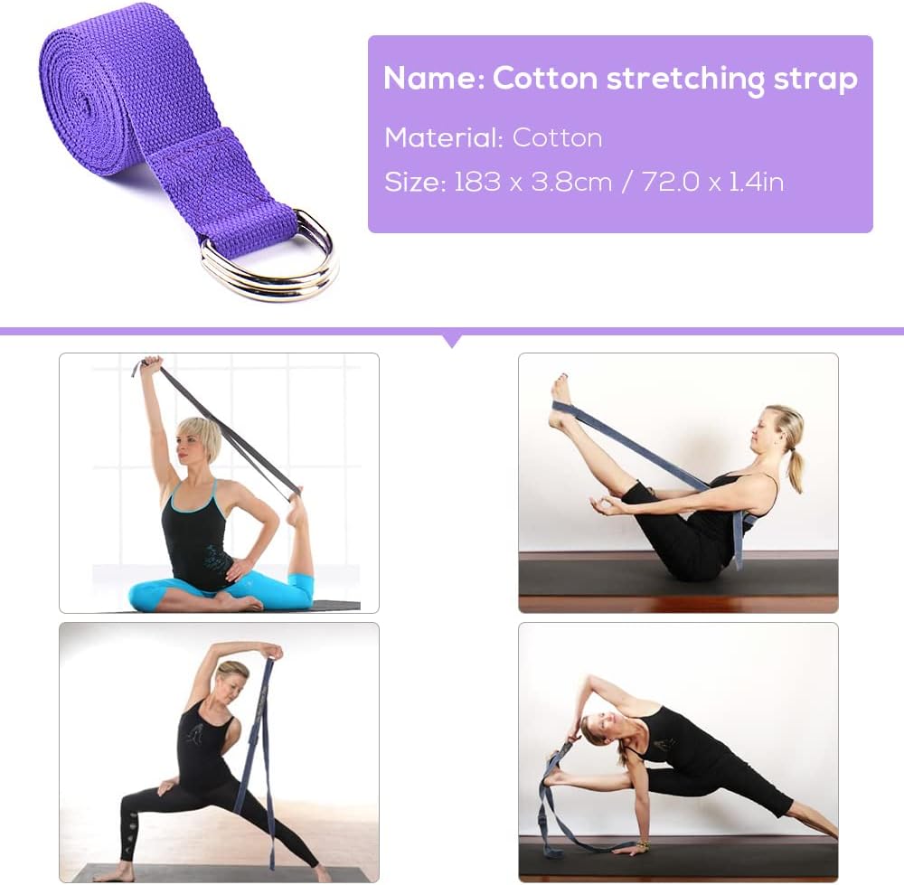 Yoga Block 5pcs Yoga Equipment Set Include Yoga Ball Yoga Blocks Stretching Strap Loop Band Exercise Band