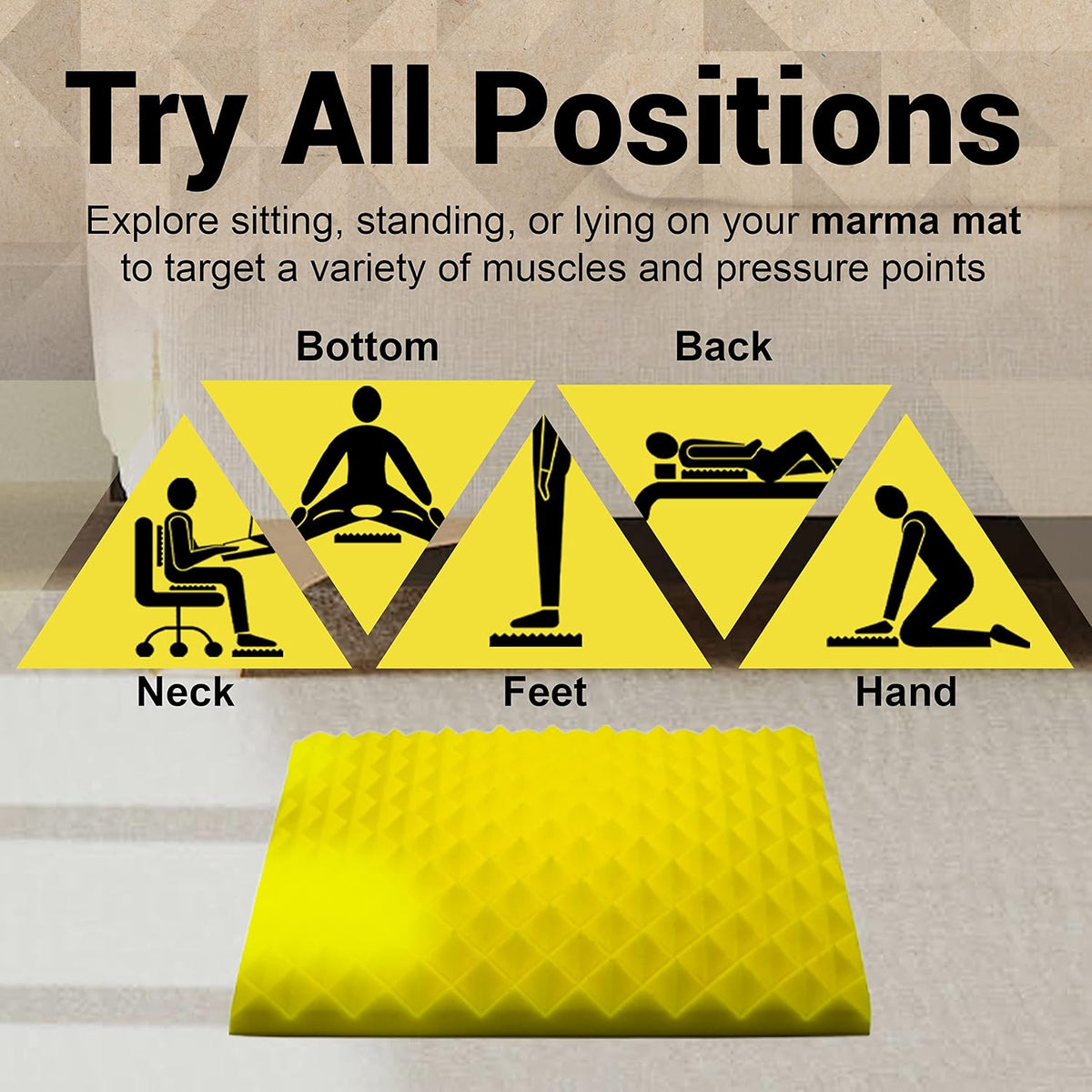 marma mat All-Natural Rubber Acupressure Mat – USA Made