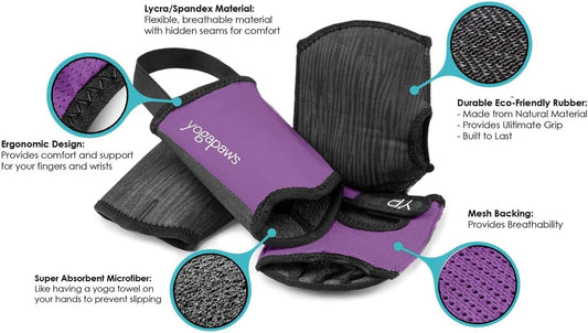 Elite Padded Non Slip Yoga Gloves and Yoga Socks for Women and Men