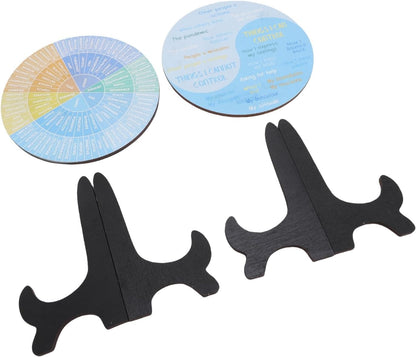 Emotion Wheel Chart with Wooden Stand