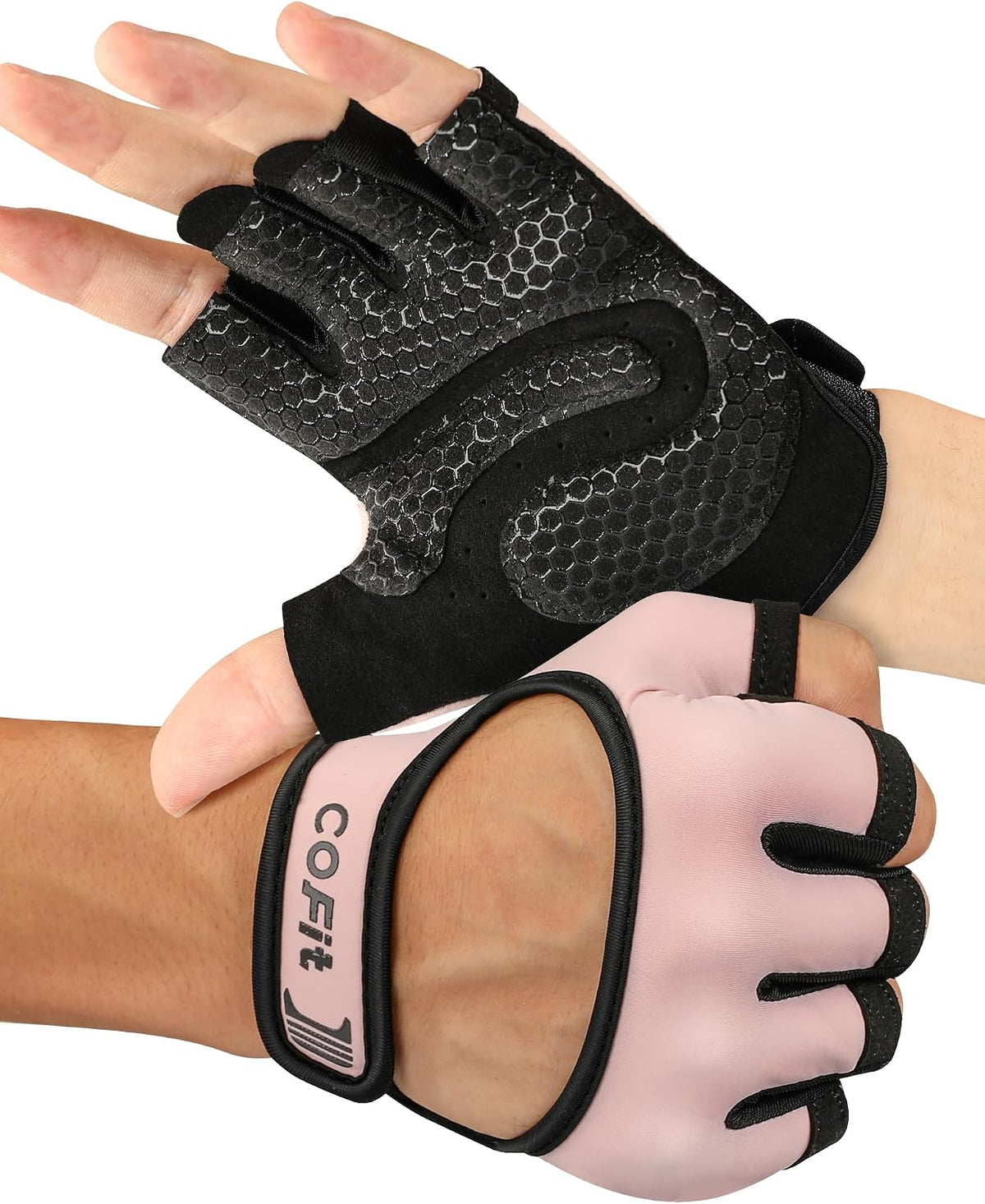 Breathable Workout Gloves, Antislip Weight Lifting Gym Gloves for Men Women, Superior Grip & Palm Protection for Weightlifting, Fitness, Exercise, Training