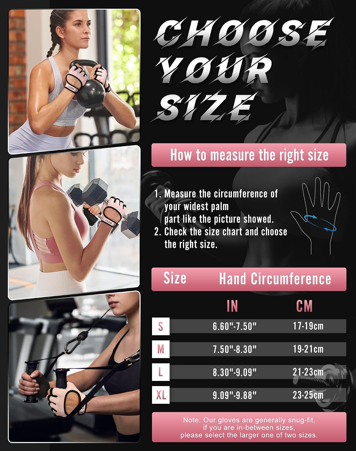 Breathable Workout Gloves, Antislip Weight Lifting Gym Gloves for Men Women, Superior Grip & Palm Protection for Weightlifting, Fitness, Exercise, Training