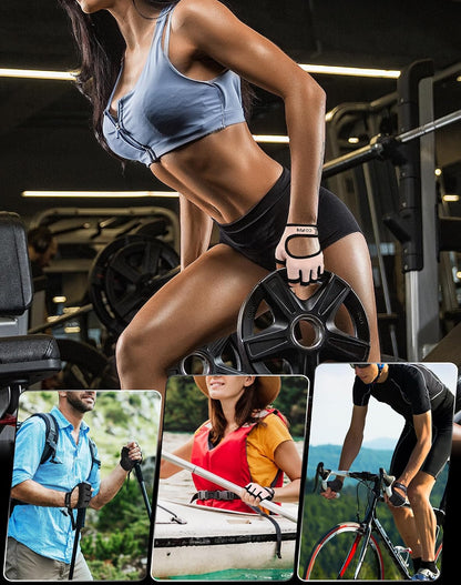 Breathable Workout Gloves, Antislip Weight Lifting Gym Gloves for Men Women, Superior Grip & Palm Protection for Weightlifting, Fitness, Exercise, Training