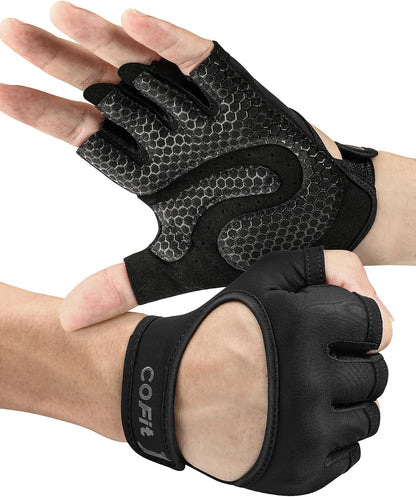 Breathable Workout Gloves, Antislip Weight Lifting Gym Gloves for Men Women, Superior Grip & Palm Protection for Weightlifting, Fitness, Exercise, Training