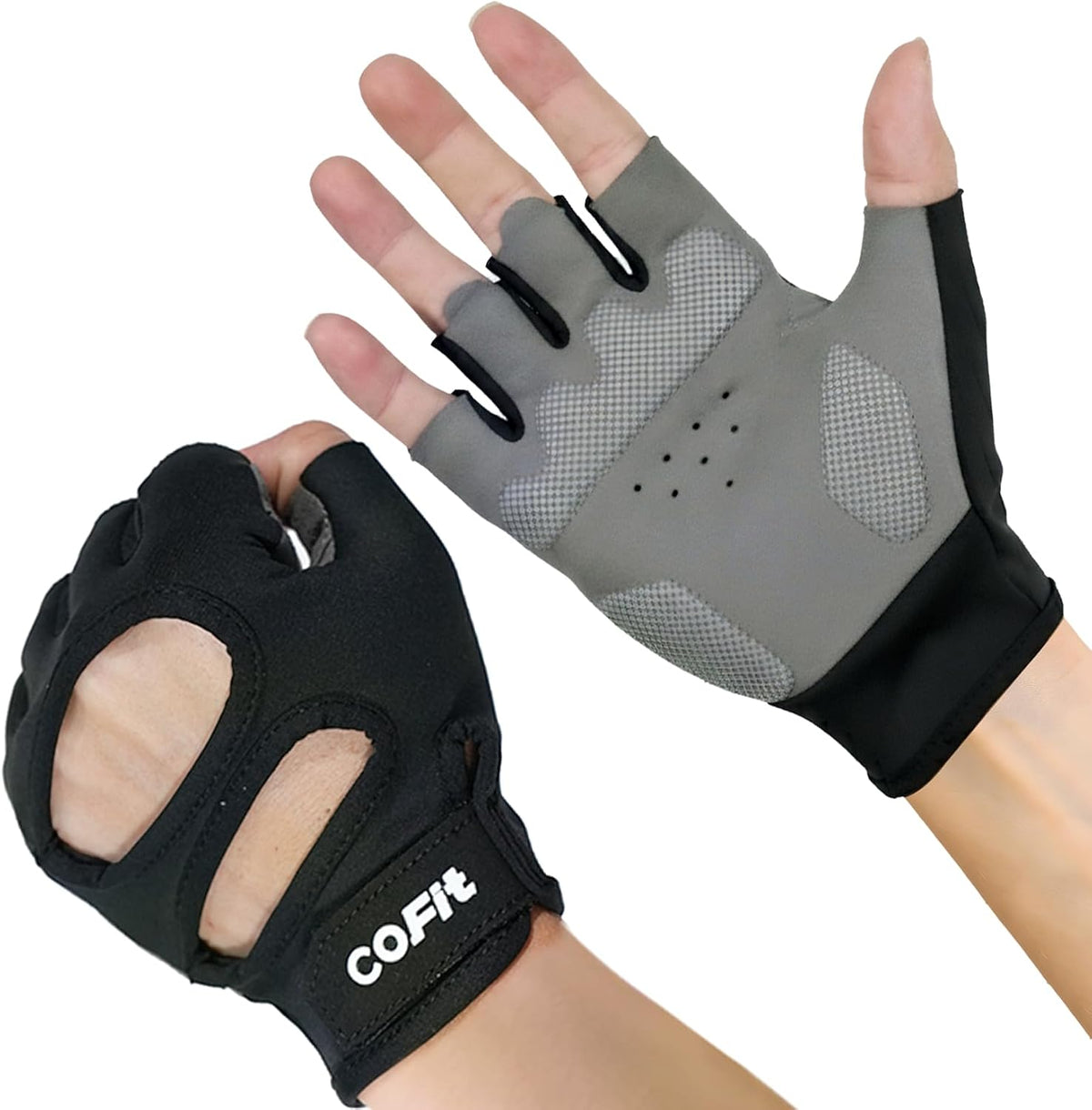 Breathable Workout Gloves, Antislip Weight Lifting Gym Gloves for Men Women, Superior Grip & Palm Protection for Weightlifting, Fitness, Exercise, Training