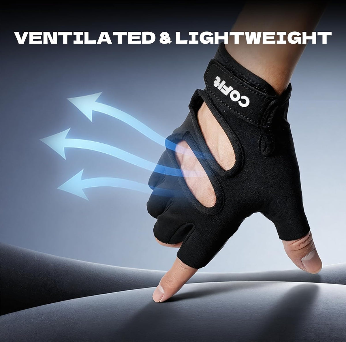Breathable Workout Gloves, Antislip Weight Lifting Gym Gloves for Men Women, Superior Grip & Palm Protection for Weightlifting, Fitness, Exercise, Training