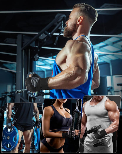Breathable Workout Gloves, Antislip Weight Lifting Gym Gloves for Men Women, Superior Grip & Palm Protection for Weightlifting, Fitness, Exercise, Training