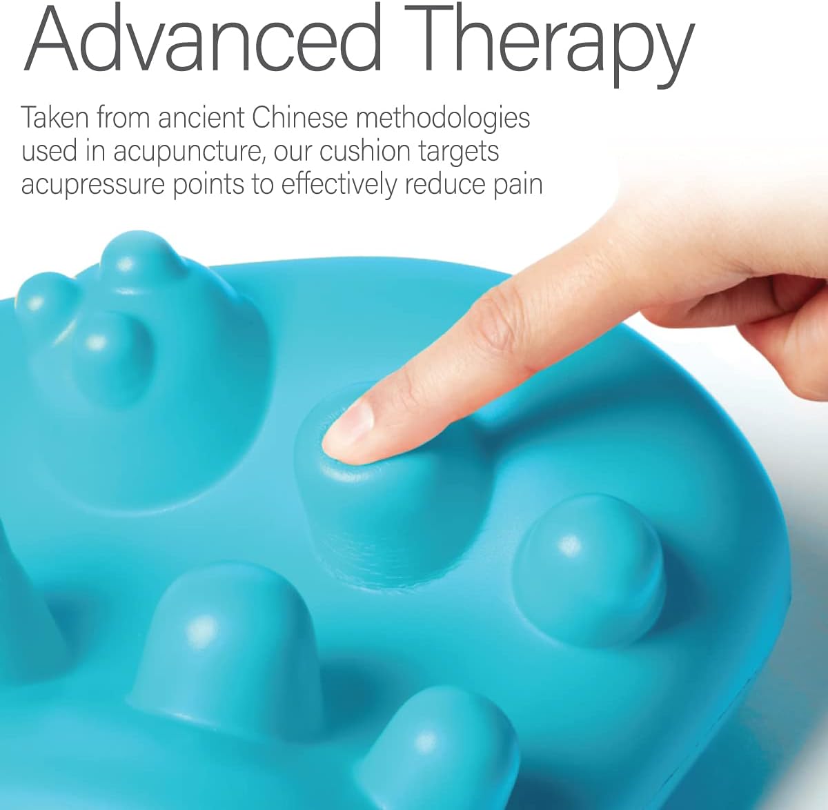 Acupressure Neck Pain Relief Cushion | Cervical Traction Device & Acupressure Cushion for Muscle Tension & Relaxation | Helps Relieve Neck & Shoulder Pain | Blue