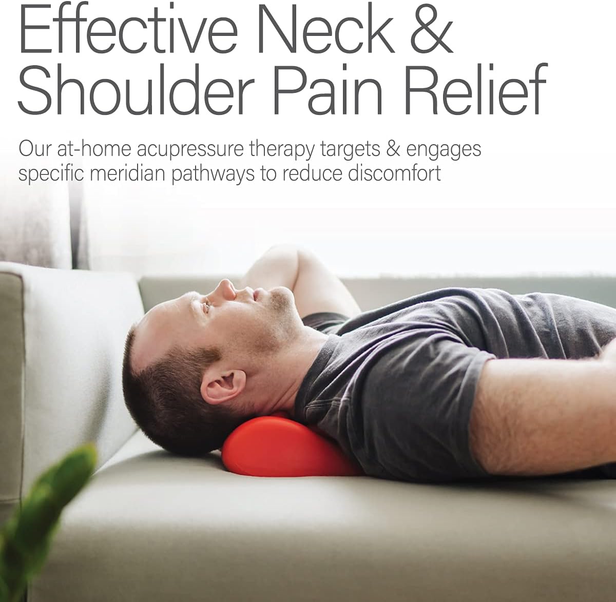 Acupressure Neck Pain Relief Cushion | Cervical Traction Device & Acupressure Cushion for Muscle Tension & Relaxation | Helps Relieve Neck & Shoulder Pain | Blue