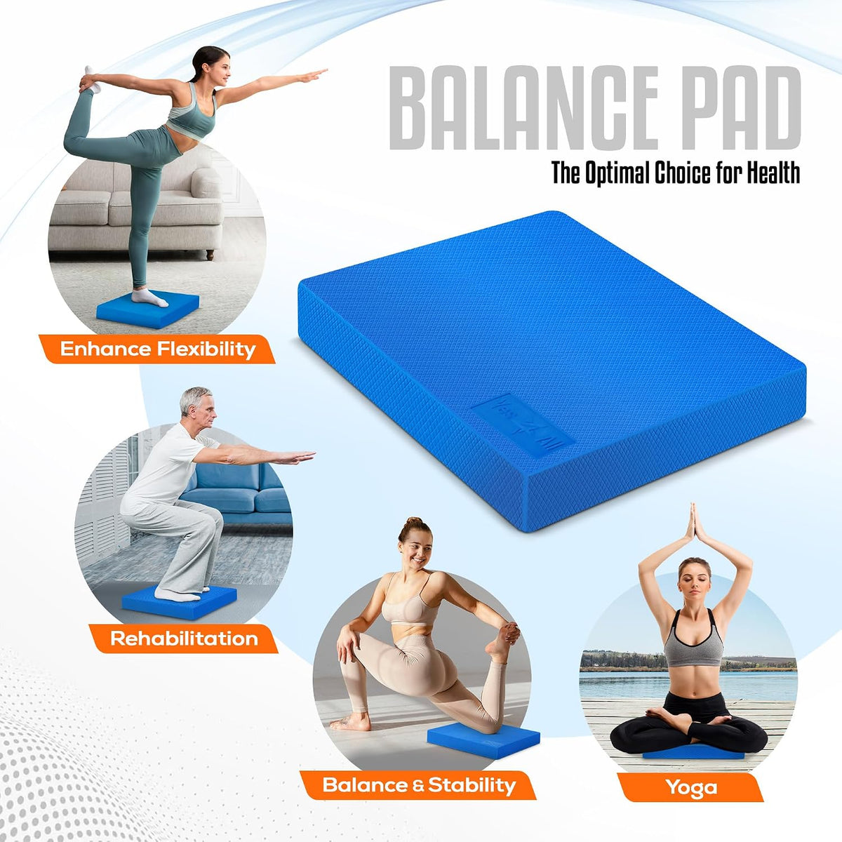 Exercise Balance Pad, Non-Slip Foam Kneeling Pad