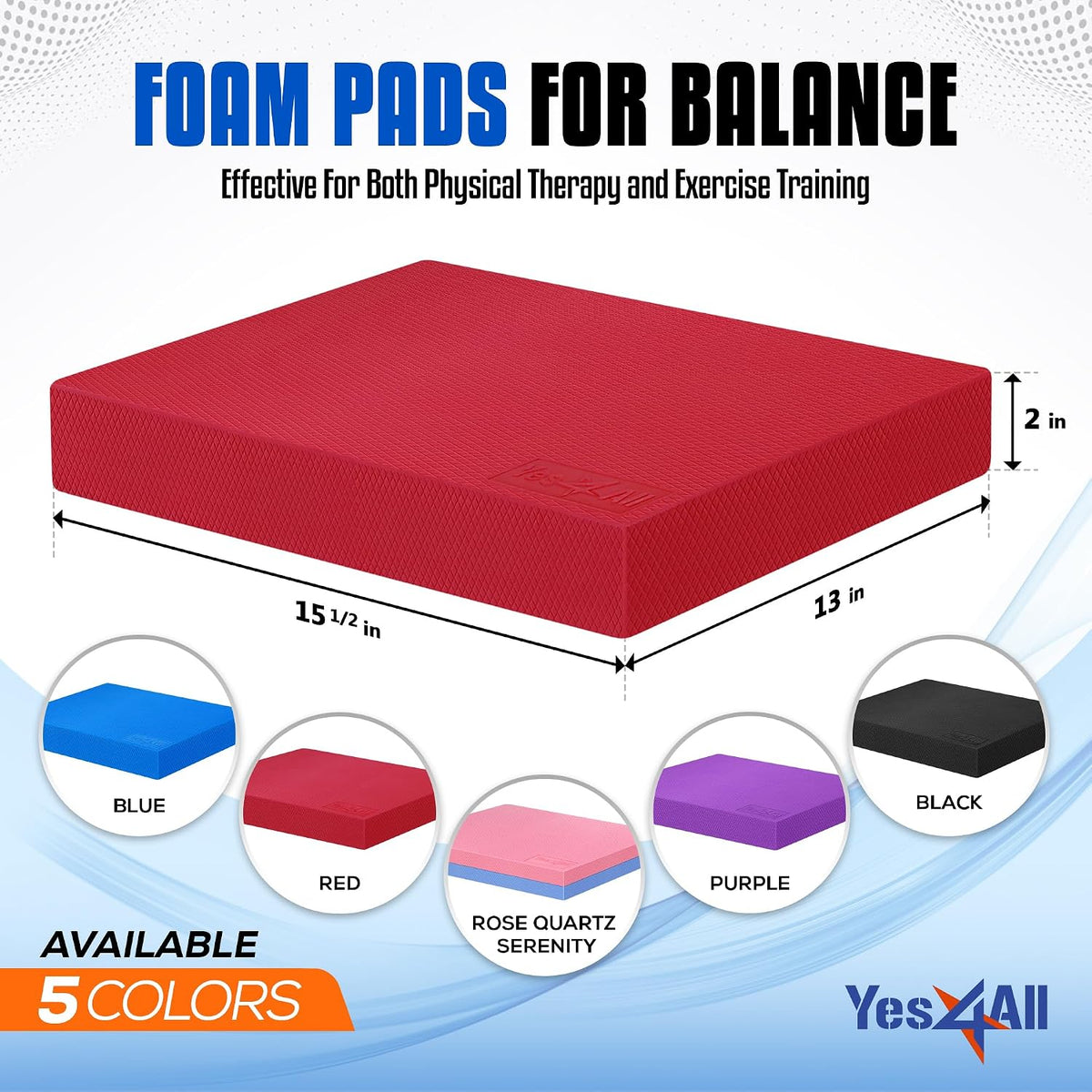 Exercise Balance Pad, Non-Slip Foam Kneeling Pad