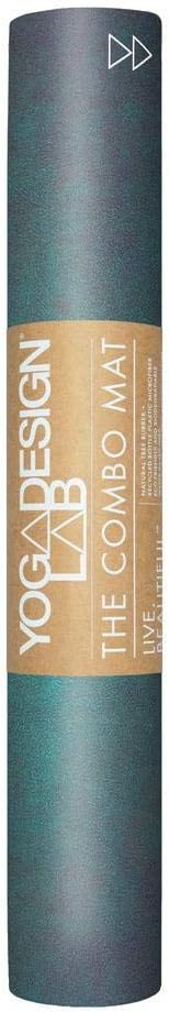 The Combo Yoga Mat | 2-in-1 Mat+Towel | Eco Luxury | Ideal for Hot Yoga, Power, Bikram, Ashtanga, Sweat | Studio Quality | Includes Carrying Strap!