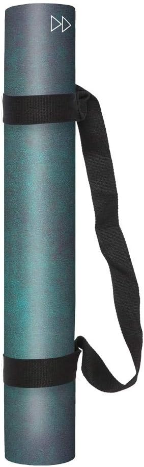 The Combo Yoga Mat | 2-in-1 Mat+Towel | Eco Luxury | Ideal for Hot Yoga, Power, Bikram, Ashtanga, Sweat | Studio Quality | Includes Carrying Strap!