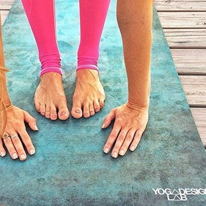 The Combo Yoga Mat | 2-in-1 Mat+Towel | Eco Luxury | Ideal for Hot Yoga, Power, Bikram, Ashtanga, Sweat | Studio Quality | Includes Carrying Strap!