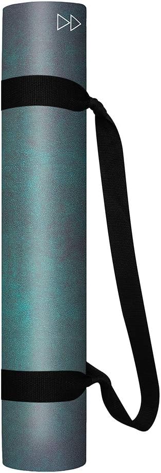 The Combo Yoga Mat | 2-in-1 Mat+Towel | Eco Luxury | Ideal for Hot Yoga, Power, Bikram, Ashtanga, Sweat | Studio Quality | Includes Carrying Strap!