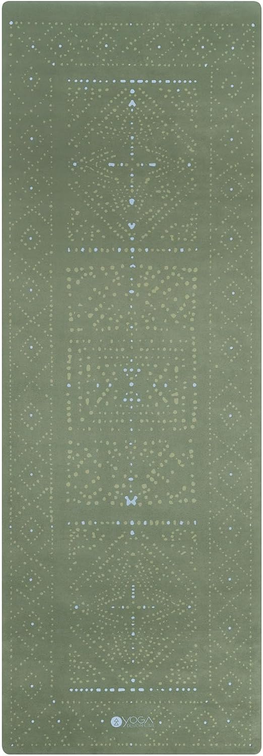 The Combo Yoga Mat | 2-in-1 Mat+Towel | Eco Luxury | Ideal for Hot Yoga, Power, Bikram, Ashtanga, Sweat | Studio Quality | Includes Carrying Strap!