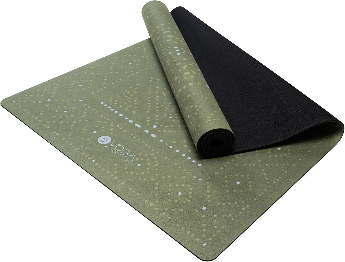The Combo Yoga Mat | 2-in-1 Mat+Towel | Eco Luxury | Ideal for Hot Yoga, Power, Bikram, Ashtanga, Sweat | Studio Quality | Includes Carrying Strap!
