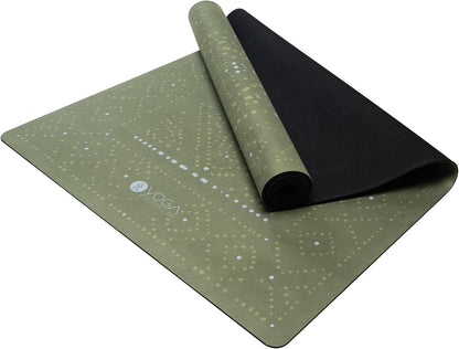 The Combo Yoga Mat | 2-in-1 Mat+Towel | Eco Luxury | Ideal for Hot Yoga, Power, Bikram, Ashtanga, Sweat | Studio Quality | Includes Carrying Strap!