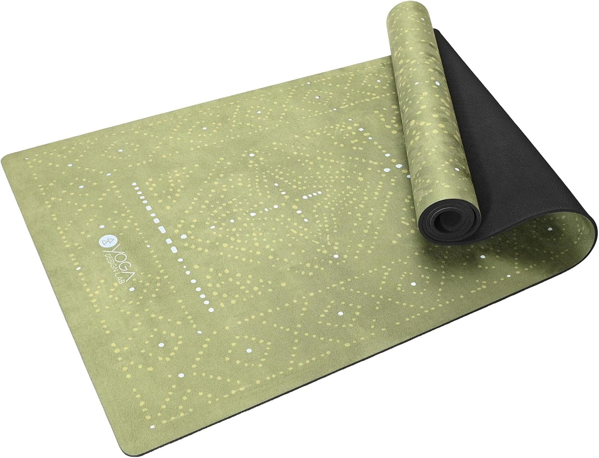 The Combo Yoga Mat | 2-in-1 Mat+Towel | Eco Luxury | Ideal for Hot Yoga, Power, Bikram, Ashtanga, Sweat | Studio Quality | Includes Carrying Strap!