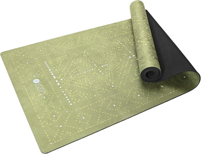 The Combo Yoga Mat | 2-in-1 Mat+Towel | Eco Luxury | Ideal for Hot Yoga, Power, Bikram, Ashtanga, Sweat | Studio Quality | Includes Carrying Strap!