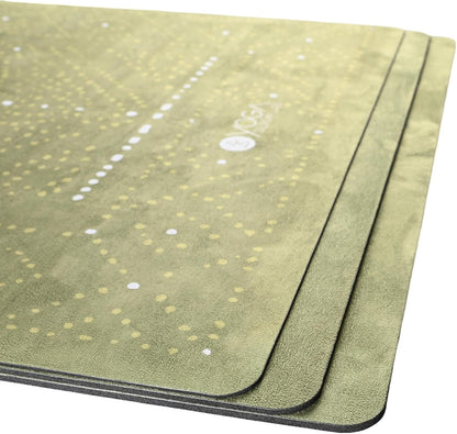 The Combo Yoga Mat | 2-in-1 Mat+Towel | Eco Luxury | Ideal for Hot Yoga, Power, Bikram, Ashtanga, Sweat | Studio Quality | Includes Carrying Strap!