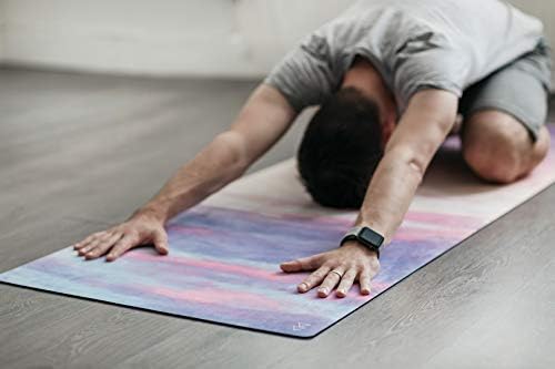 The Combo Yoga Mat | 2-in-1 Mat+Towel | Eco Luxury | Ideal for Hot Yoga, Power, Bikram, Ashtanga, Sweat | Studio Quality | Includes Carrying Strap!