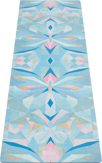 The Combo Yoga Mat | 2-in-1 Mat+Towel | Eco Luxury | Ideal for Hot Yoga, Power, Bikram, Ashtanga, Sweat | Studio Quality | Includes Carrying Strap!