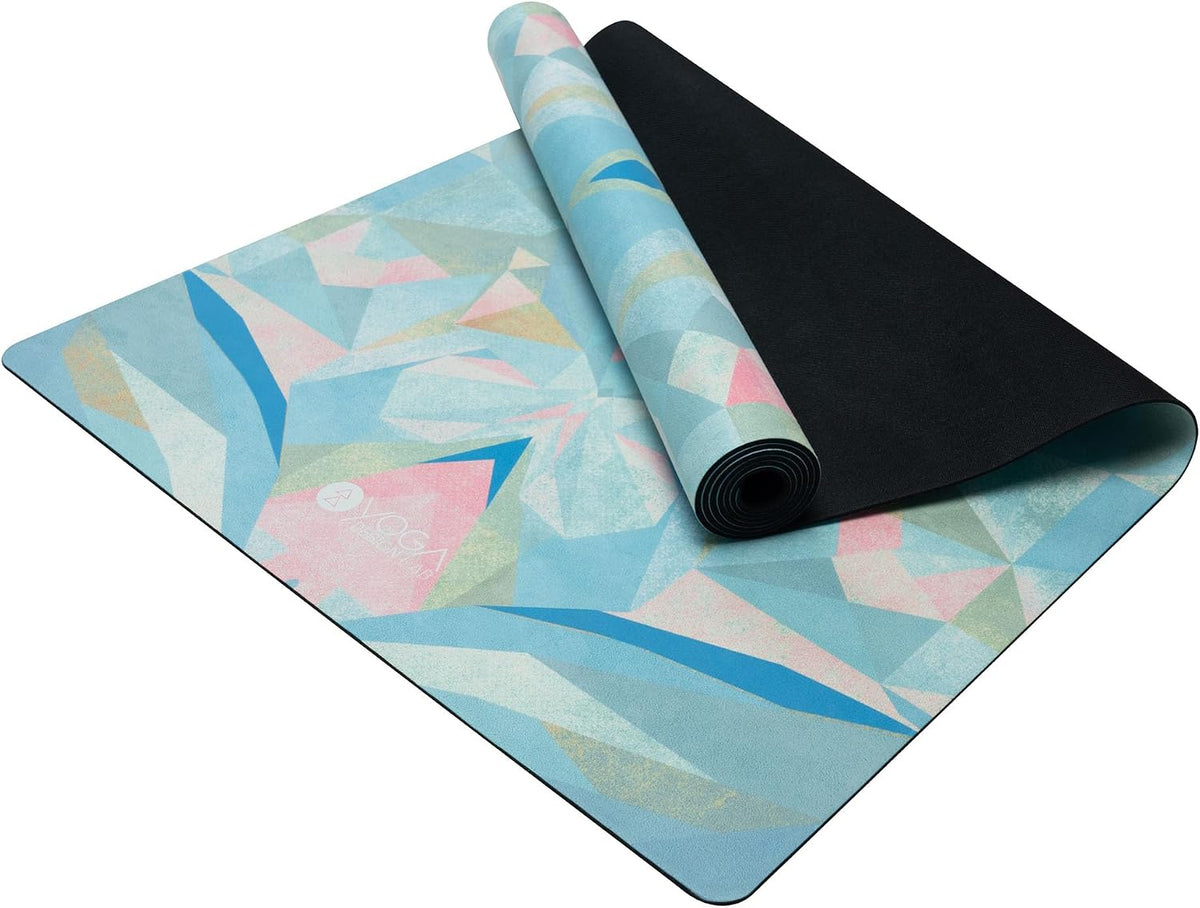 The Combo Yoga Mat | 2-in-1 Mat+Towel | Eco Luxury | Ideal for Hot Yoga, Power, Bikram, Ashtanga, Sweat | Studio Quality | Includes Carrying Strap!