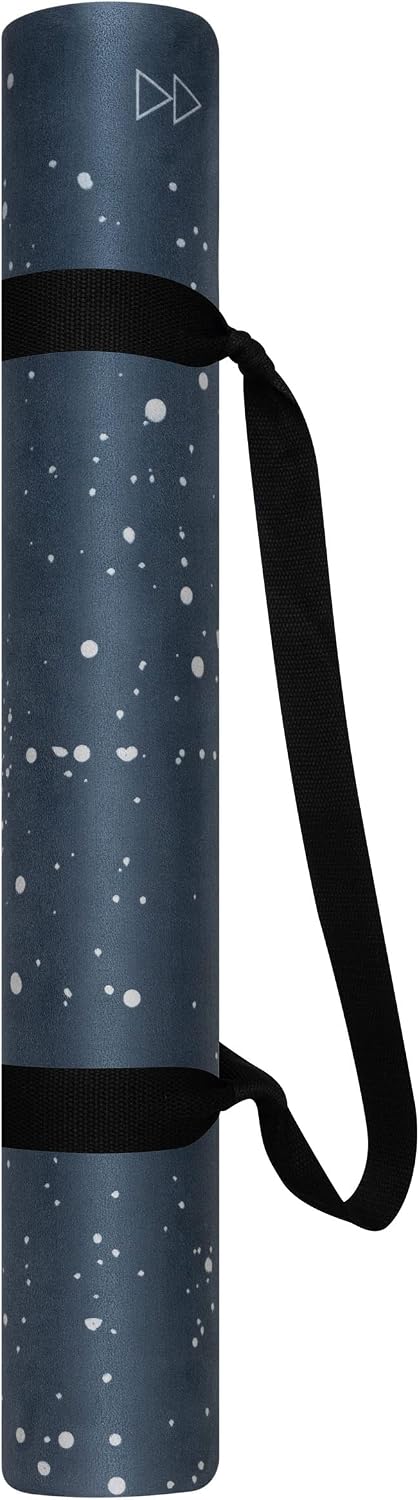 The Combo Yoga Mat | 2-in-1 Mat+Towel | Eco Luxury | Ideal for Hot Yoga, Power, Bikram, Ashtanga, Sweat | Studio Quality | Includes Carrying Strap!
