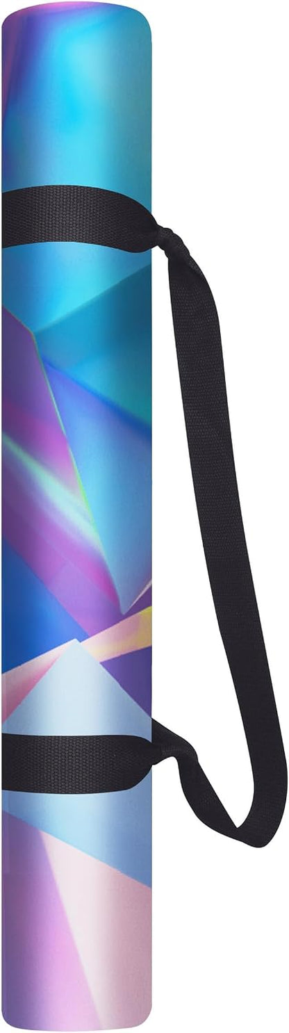 The Combo Yoga Mat | 2-in-1 Mat+Towel | Eco Luxury | Ideal for Hot Yoga, Power, Bikram, Ashtanga, Sweat | Studio Quality | Includes Carrying Strap!