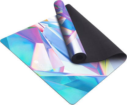 The Combo Yoga Mat | 2-in-1 Mat+Towel | Eco Luxury | Ideal for Hot Yoga, Power, Bikram, Ashtanga, Sweat | Studio Quality | Includes Carrying Strap!