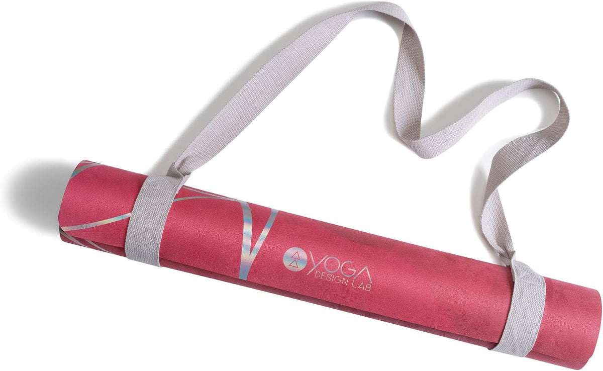 The Combo Yoga Mat | 2-in-1 Mat+Towel | Eco Luxury | Ideal for Hot Yoga, Power, Bikram, Ashtanga, Sweat | Studio Quality | Includes Carrying Strap!