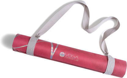The Combo Yoga Mat | 2-in-1 Mat+Towel | Eco Luxury | Ideal for Hot Yoga, Power, Bikram, Ashtanga, Sweat | Studio Quality | Includes Carrying Strap!